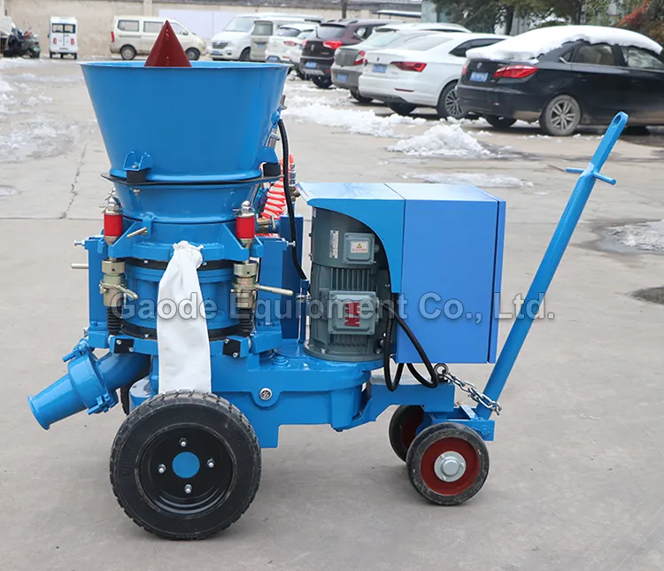 GAODETEC GZ-3ER 4Kw Motor Refractory Gunning Machine With Low Rebound & Dust For Construction